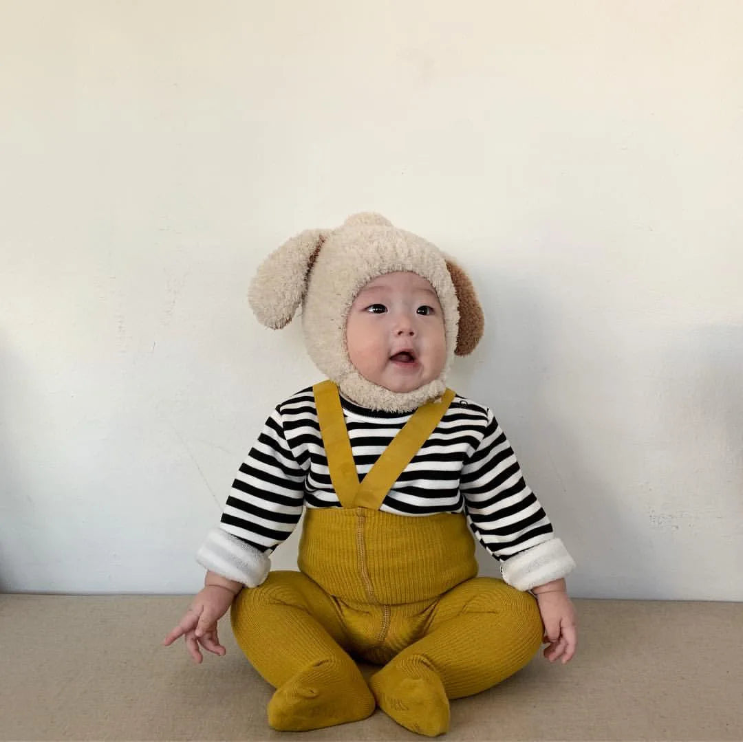 Cute Baby Winter Hat Fleece Warm Bonnets Rabbit Ear Hats for Kids Infant Babies Accessories Newborn Photography Props Boys Girls - NTKSTORE