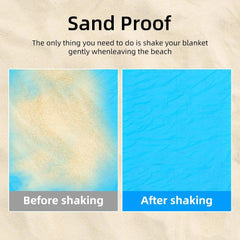 Waterproof Beach Mat Extra Large Outdoor Camping Mat Blanket Folding Sand Free Pocket Mattress Portable Lightweight Picnic Mat - NTKSTORE