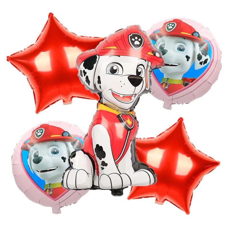 PAW Patrol Birthday Party Decorations Latex Aluminum Foil Balloons Disposable Tableware Kids Event Supplies Chase Marshall Skye - NTKSTORE