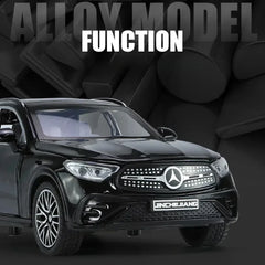 1:32 Benz GLC-400E SUV Alloy Car Model Diecast Metal Toy Vehicle Car Model Simulation Sound and Light Collection Childrens Gift