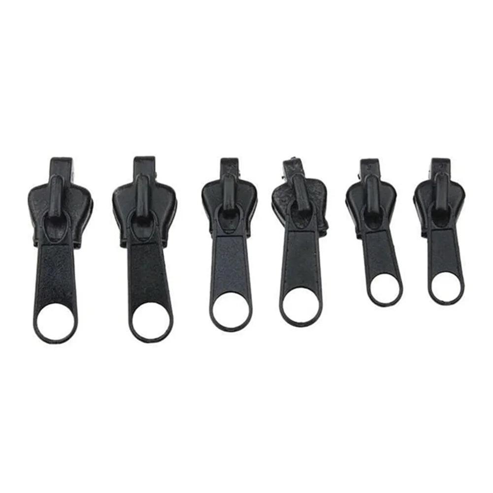 6pcs Instant Zipper Universal Instant Fix Repair Kit Replacement Zip Slider Teeth Multifunctional Clothing Replacement Zipper - NTKSTORE