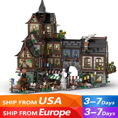 Creative Expert Modular Buildings MOC 134085 Medieval Town Model 4745PCS Building Blocks Brick Puzzle Toys for Adult Kids Gift - NTKSTORE