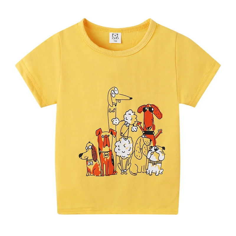 Children's Clothing Boys Girls T-Shirt Kids Clothes Cartoon Summer Tops Long Sleeve Baby Clothing Spring Cotton Ropa De Niña - NTKSTORE