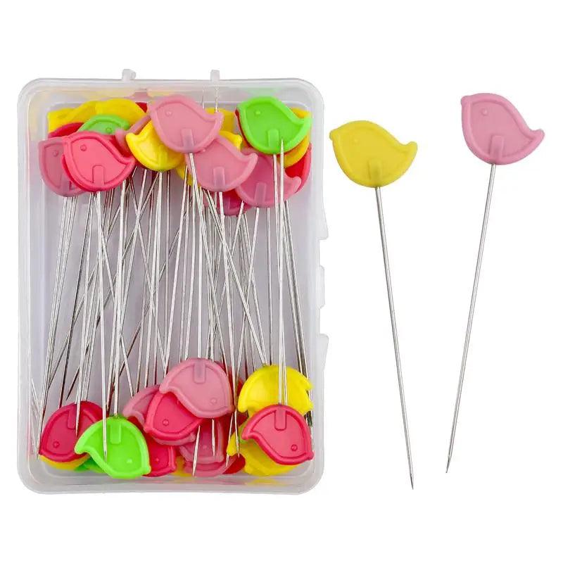 New Dressmaking Pins Embroidery Patchwork Tools Fixed Pin Button Pin Patchwork Pin For Sewing Positioning And DIY 50pcs/100pcs - NTKSTORE