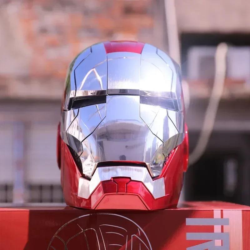 Iron Man Mk5 Helmet War 1:1 Machine Avengers Cosplay Electric Open Close Chinese English Voice Remote Control Birthday Toy Gifts - NTKSTORE