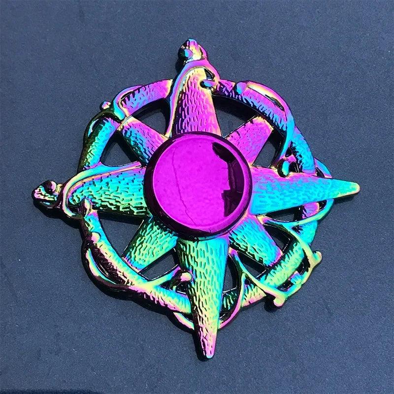 Metal Rainbow Fidget Spinner EDC Hand Spinner Anti-Anxiety Toy for Spinners Focus Relief Stress ADHD Finger Spinner Kids Toys - NTKSTORE