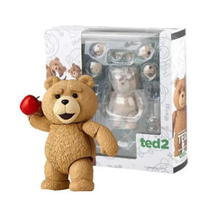 Anime Ted 2 Figure Bjd Ted Teddy Bear Action Figure Amazing Yamaguchi Revoltech No.006 Teddy Brick Figure Movie Model Doll Toys - NTKSTORE