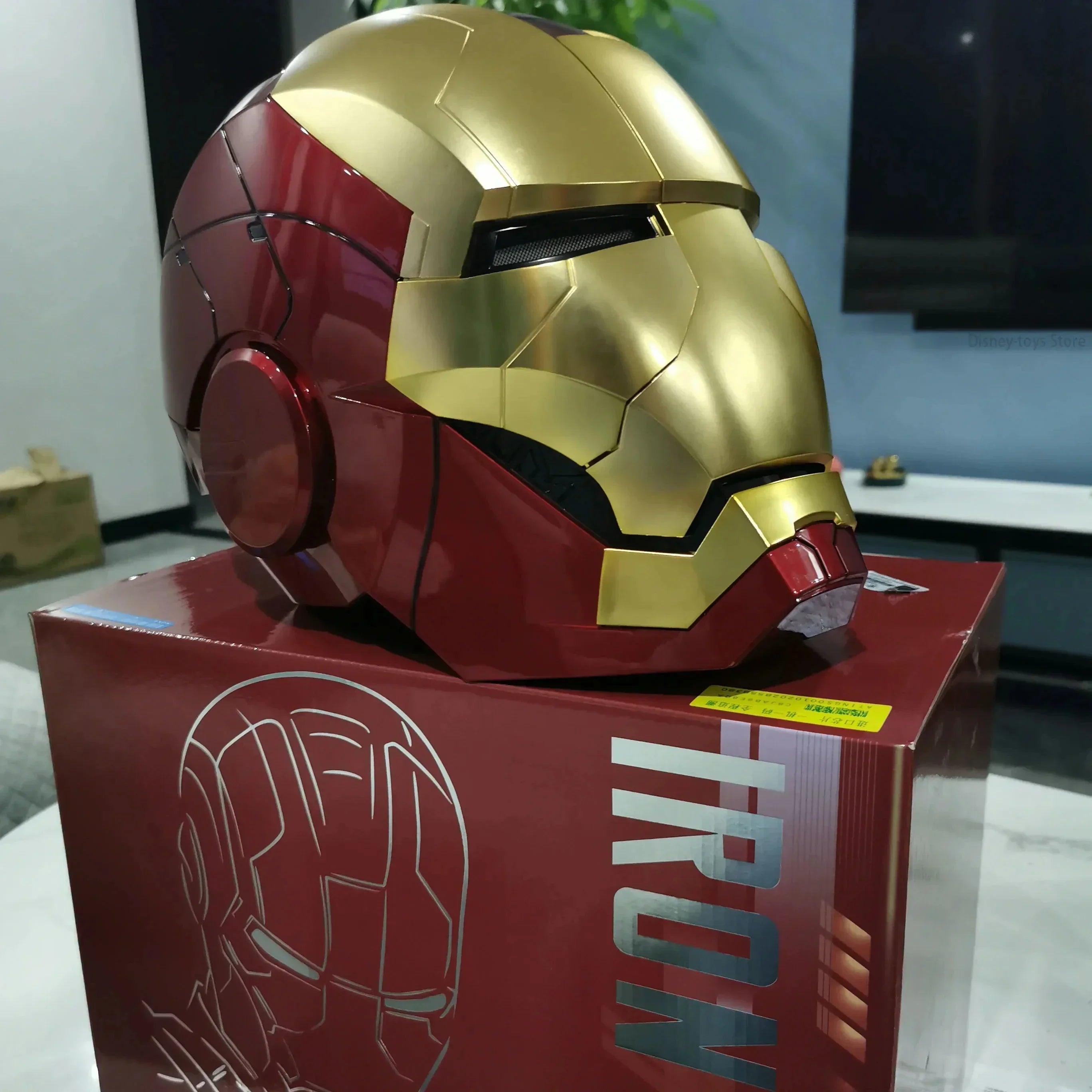 Iron Man 1:1 Mk50 Mk5 Helmet Voice Control Eyes With Light Avengers Electric Model Toys For Adult Technology Wearable Xmas Gift - NTKSTORE