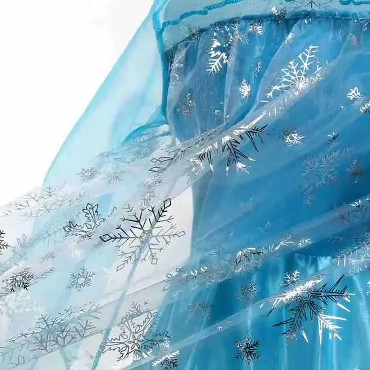 Elsa Dress for Girls Birthday Role Snow Queen Elsa Princess Dresses Kids Halloween Carnival Easter Party Dress Up Girls Costume - NTKSTORE