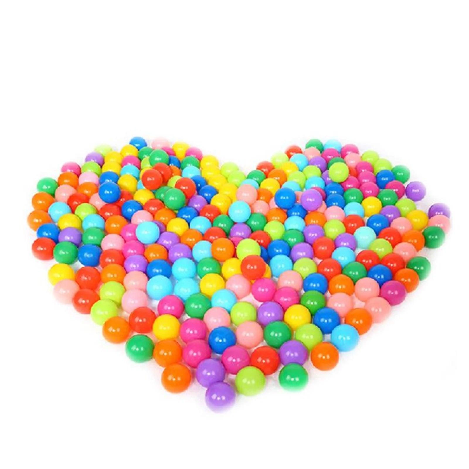 100PCS Outdoor Sport Ball Colorful Soft Water Swim Pool Ocean Wave Ball Baby Eco-Friendly Stress Air Ball Tent Toys for Children - NTKSTORE