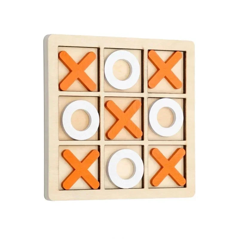 Kids Puzzle Wooden Chess Game, Montessori Chess Board Game Interaction Training, Early Educational Brain Learing Puzzles Toys