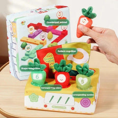 Baby Tissue Box Pull Out Radish Toys Carrot Harvest Toddler Fine Motor Skills Montessori Early Learning Educational Games Toys - NTKSTORE