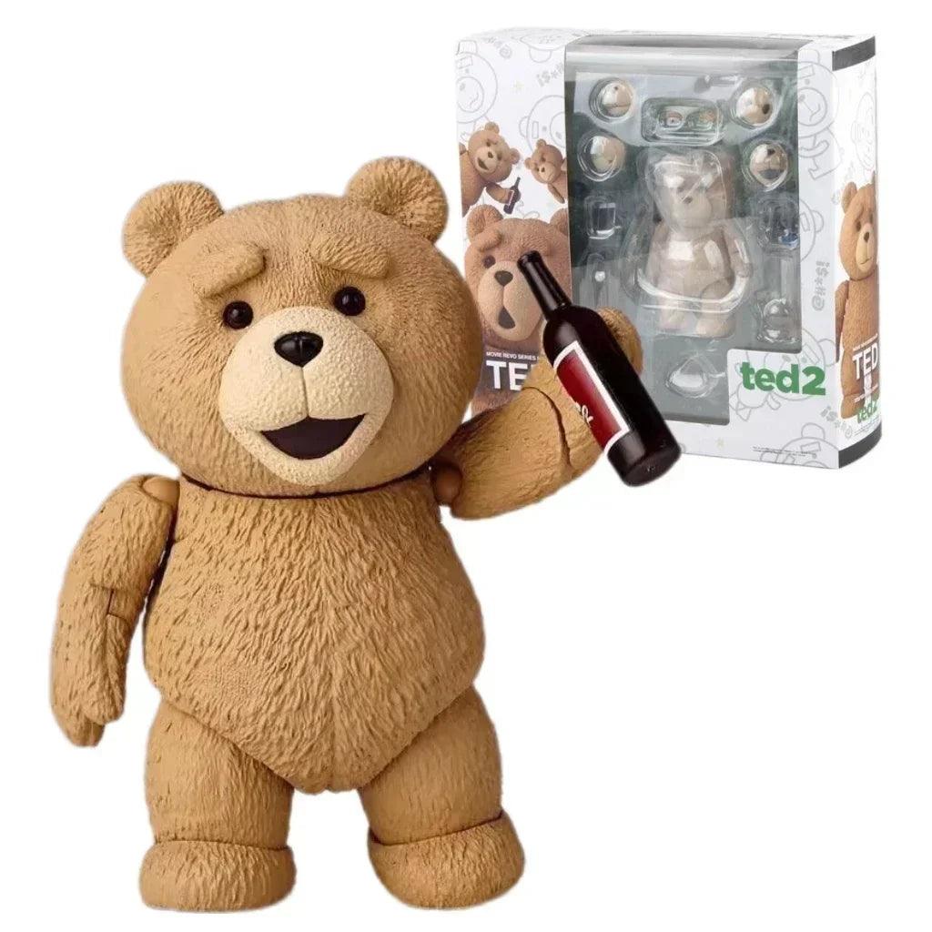 Anime Ted 2 Figure Bjd Ted Teddy Bear Action Figure Amazing Yamaguchi Revoltech No.006 Teddy Brick Figure Movie Model Doll Toys - NTKSTORE