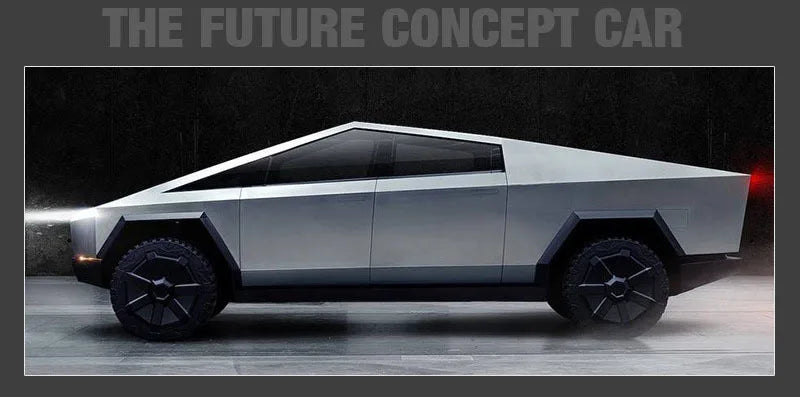 1:32 Tesla Cybertruck Pickup Alloy Car Model Diecast Toy Vehicle Sound And Light Simitation For Children Christmas Gift Boy Toys