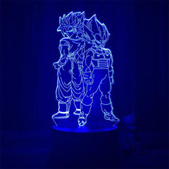 Anime Goku Vegeta Dragon Ball Z Super Saiyan 3D Lamp LED Night Light Goku Jiren Broly Table Lamp Gift 7 Colors - NTKSTORE