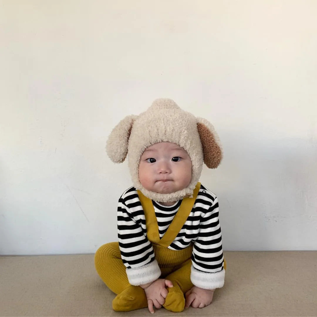 Cute Baby Winter Hat Fleece Warm Bonnets Rabbit Ear Hats for Kids Infant Babies Accessories Newborn Photography Props Boys Girls - NTKSTORE