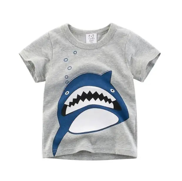 Children's Clothing Boys Girls T-Shirt Kids Clothes Cartoon Summer Tops Long Sleeve Baby Clothing Spring Cotton Ropa De Niña - NTKSTORE