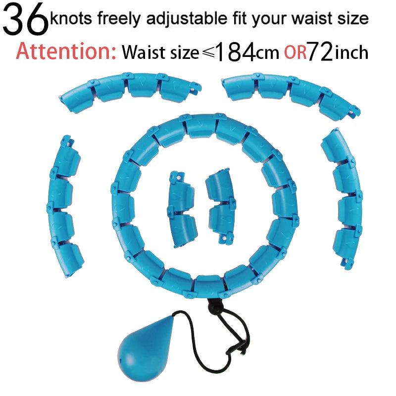 32/20/24/28 Section Adjustable Sport Hoops Abdominal Waist Exercise Detachable Hoola Massage Fitness Hoop Training Weight Loss - NTKSTORE