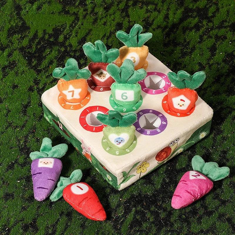 Baby Tissue Box Pull Out Radish Toys Carrot Harvest Toddler Fine Motor Skills Montessori Early Learning Educational Games Toys - NTKSTORE