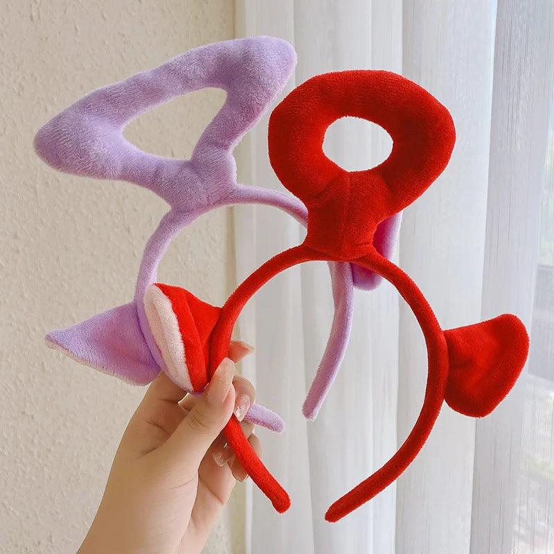 Miniso The New Teletubbies Anime Cartoon Hairband Funny and Cute Face Wash Headband Cute Headband Issue Card Headgear - NTKSTORE