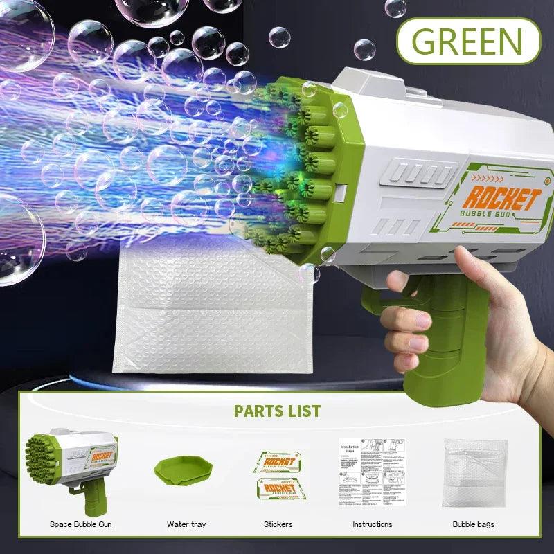 40 Holes Electric Rocket Bubble Machine Handheld - NTKSTORE