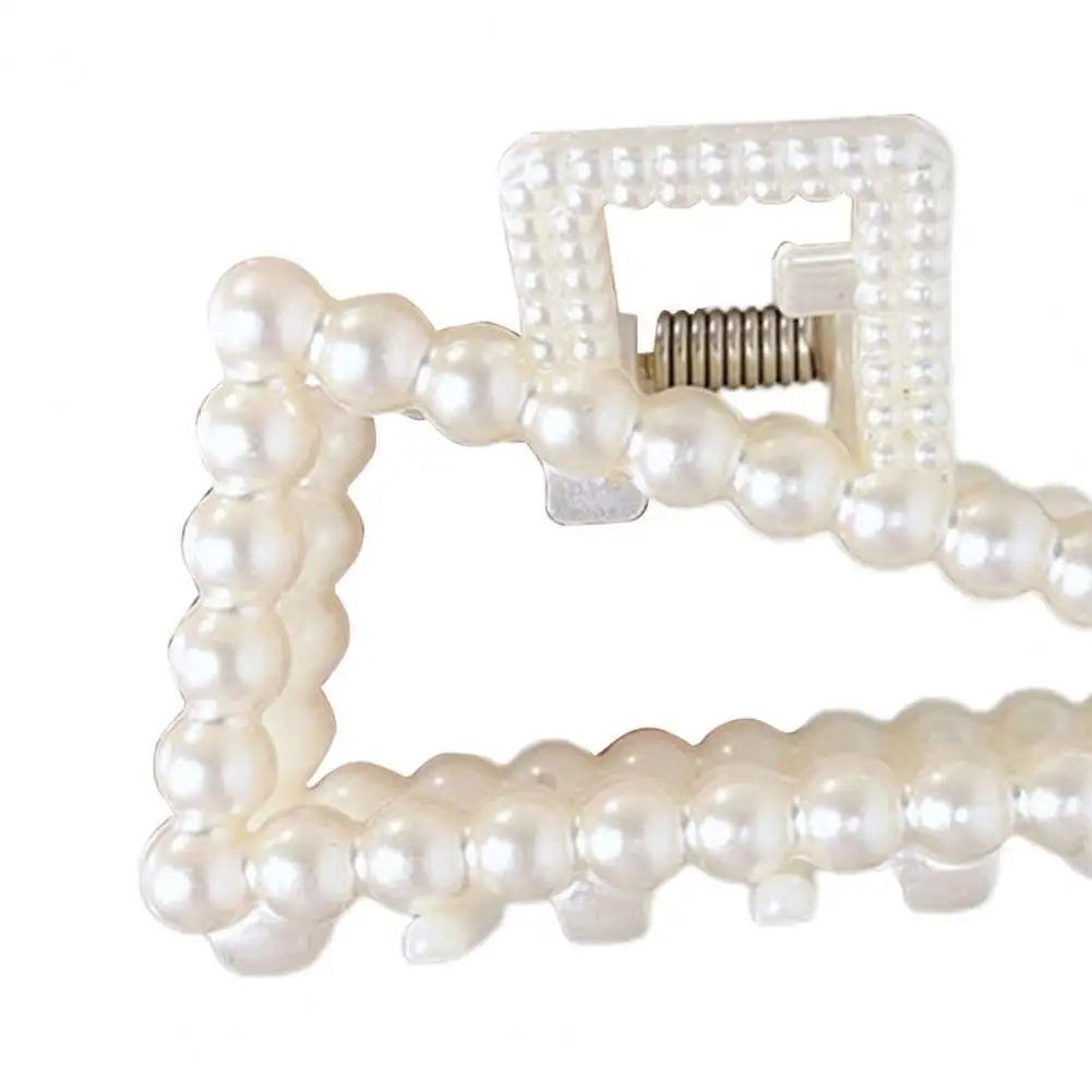 Hair Claw Clip Beautiful Fashion Women Large Hair Grip Imitation Pearl Hair Clamp - NTKSTORE