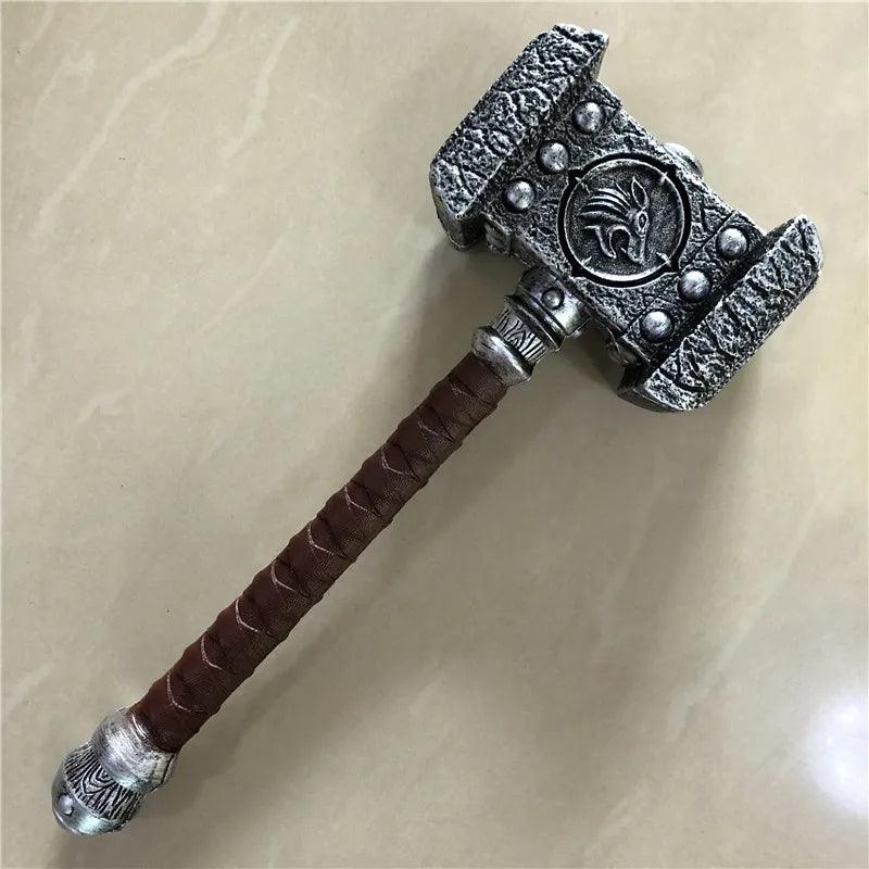 44cm Thor's Hammer Cosplay 1:1 Thunder Hammer Weapons Model Kids Gift Avengers Superhero Role Playing Captain America Iron Man - NTKSTORE