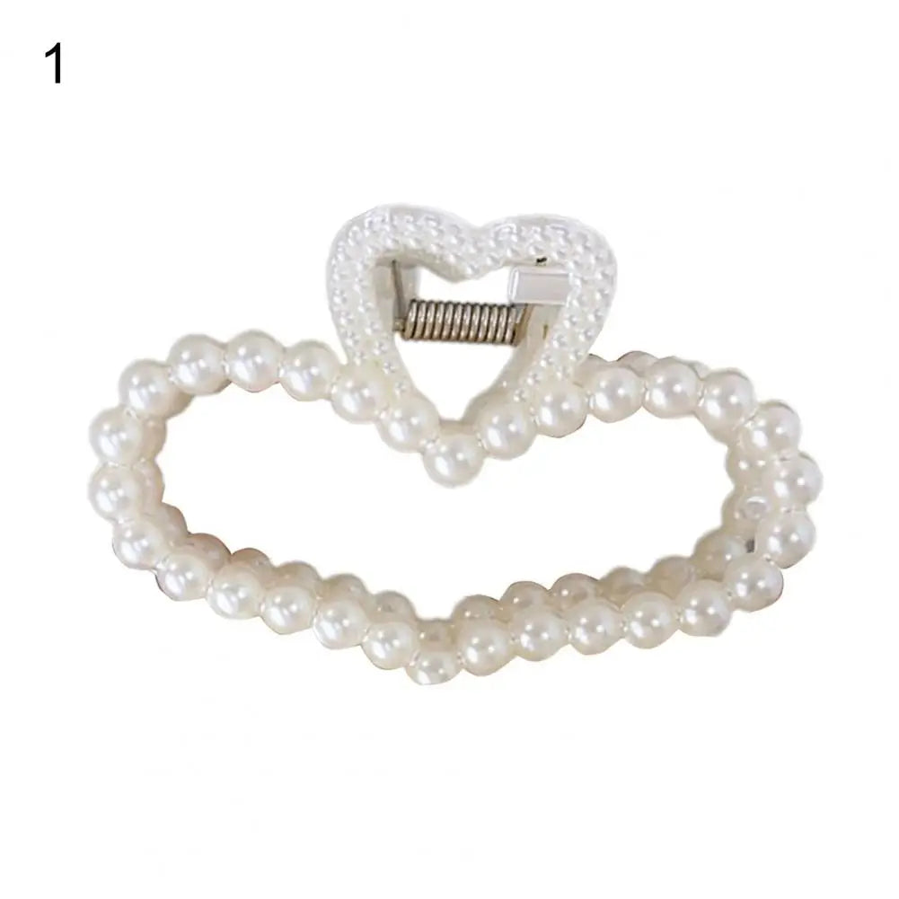 Hair Claw Clip Beautiful Fashion Women Large Hair Grip Imitation Pearl Hair Clamp - NTKSTORE