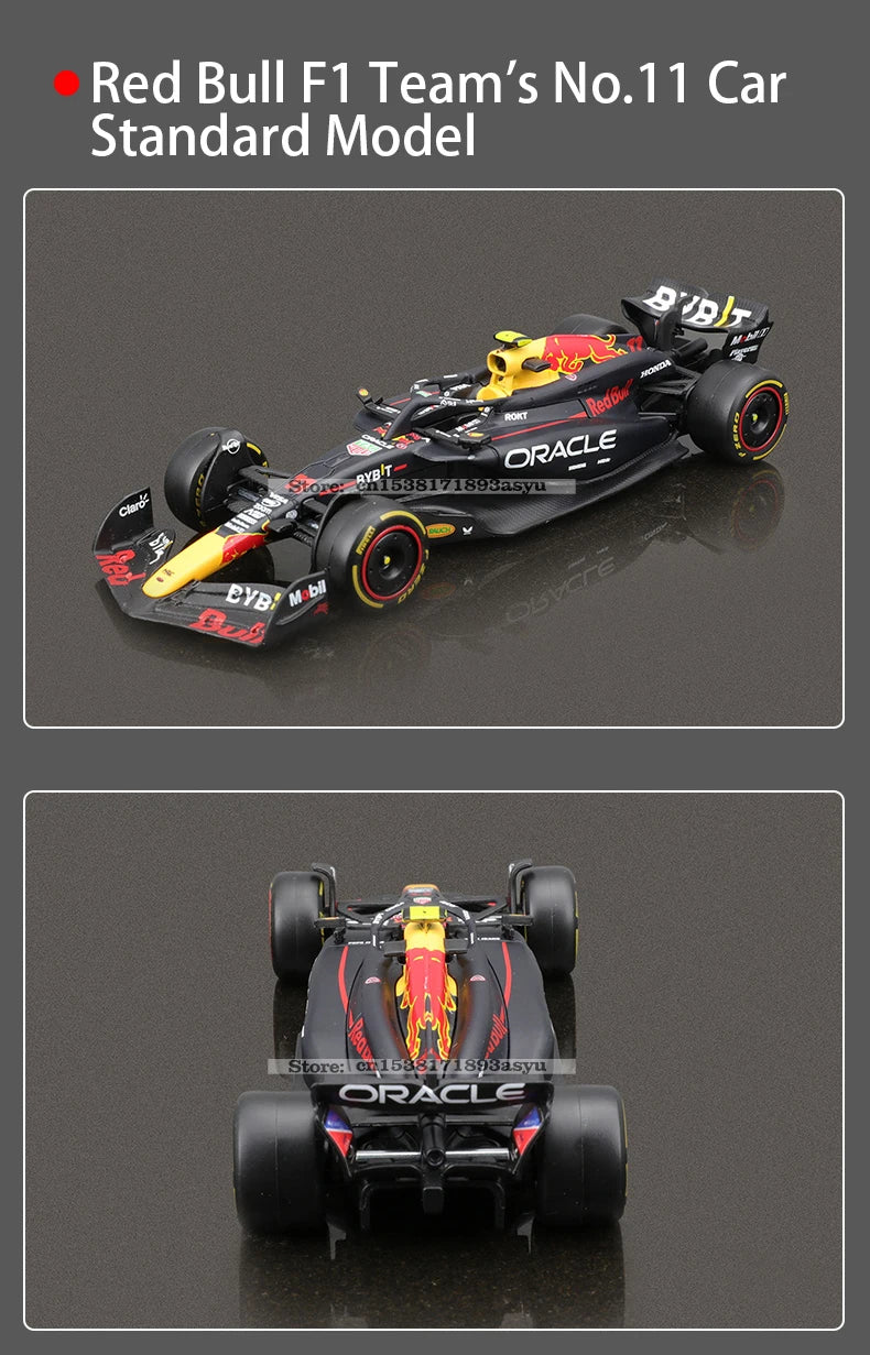 Bburago 1:43 F1 Red Bull Racing TAG Heuer RB20 2024 #1 Verstappen #11 Perez Alloy Car Die Cast Model Toy Collectible SF24