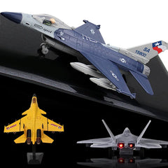 Alloy F16 Fighter model acoustooptic return force aviation military aircraft model Toy Ornament Gift FJ5