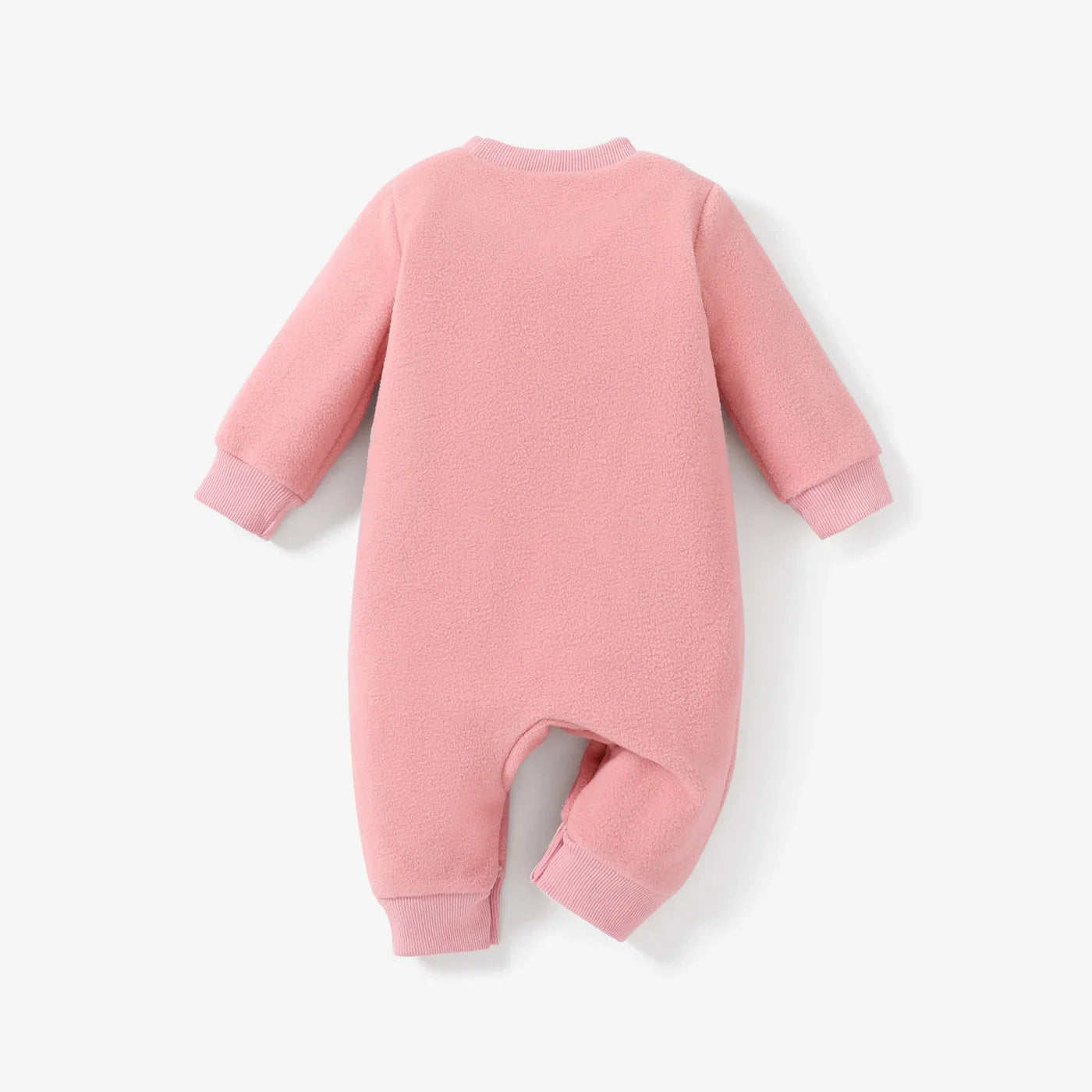 PatPat Baby Girl/Boy Hyper-Tactile 3D Rabbit Pattern Long Sleeve Jumpsuit Soft and Comfortable Perfect for Outings - NTKSTORE