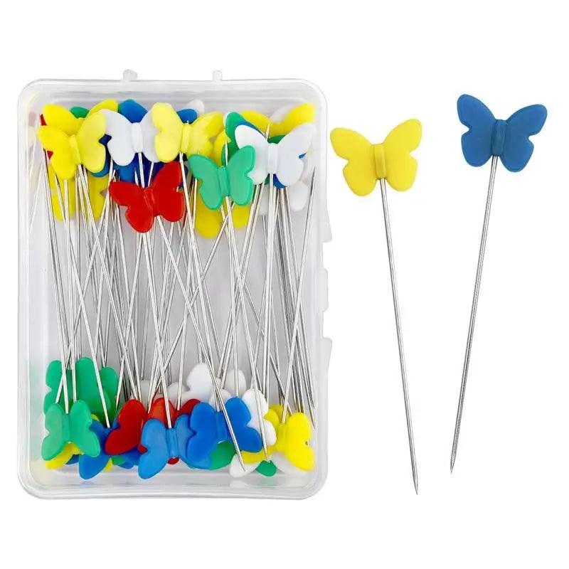 New Dressmaking Pins Embroidery Patchwork Tools Fixed Pin Button Pin Patchwork Pin For Sewing Positioning And DIY 50pcs/100pcs - NTKSTORE