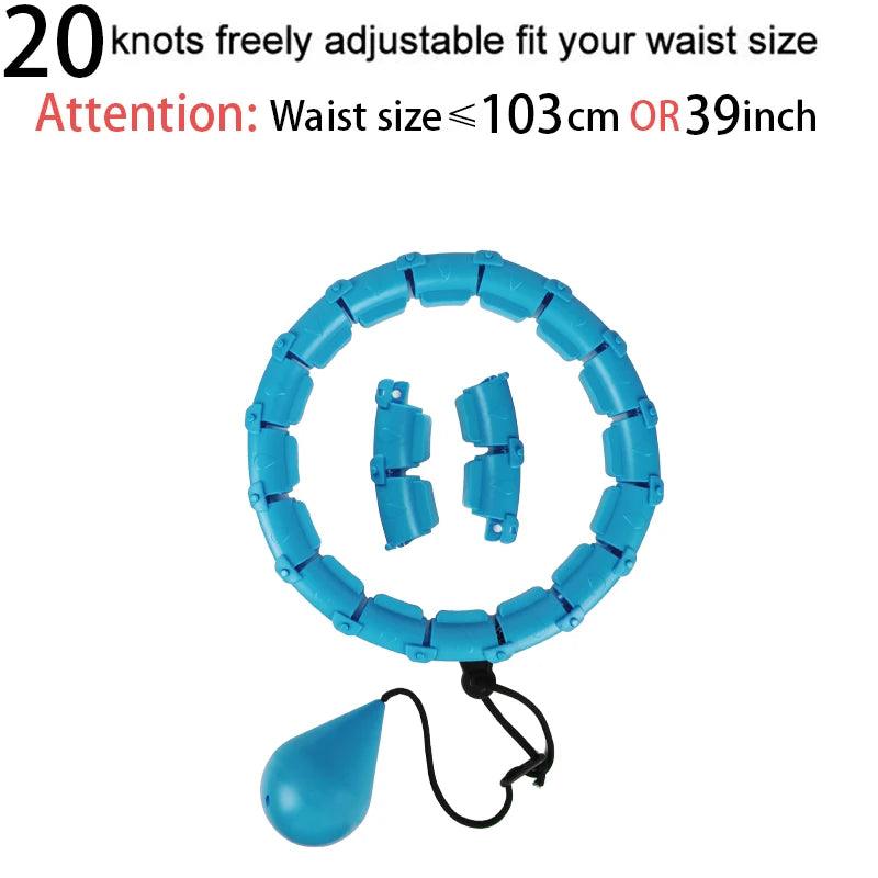 32/20/24/28 Section Adjustable Sport Hoops Abdominal Waist Exercise Detachable Hoola Massage Fitness Hoop Training Weight Loss - NTKSTORE