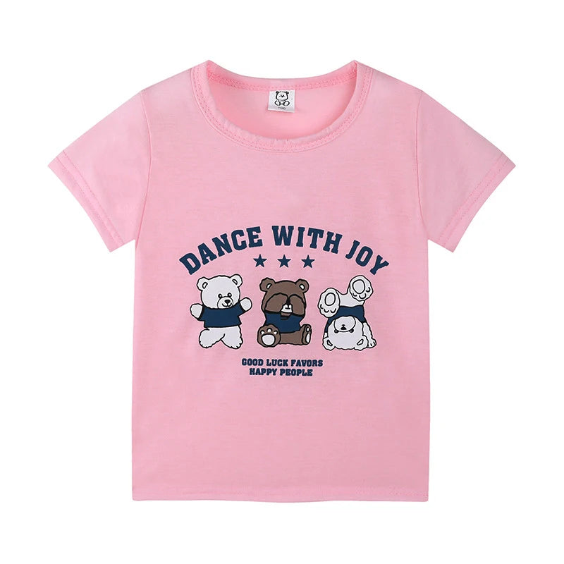 Children's Clothing Boys Girls T-Shirt Kids Clothes Cartoon Summer Tops Long Sleeve Baby Clothing Spring Cotton Ropa De Niña - NTKSTORE