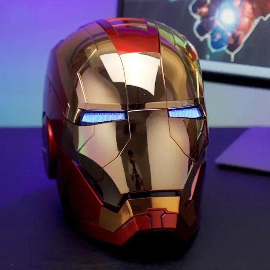 Iron Man Mk5 Helmet War 1:1 Machine Avengers Cosplay Electric Open Close Chinese English Voice Remote Control Birthday Toy Gifts - NTKSTORE