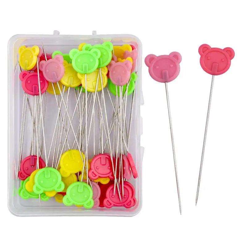 New Dressmaking Pins Embroidery Patchwork Tools Fixed Pin Button Pin Patchwork Pin For Sewing Positioning And DIY 50pcs/100pcs - NTKSTORE