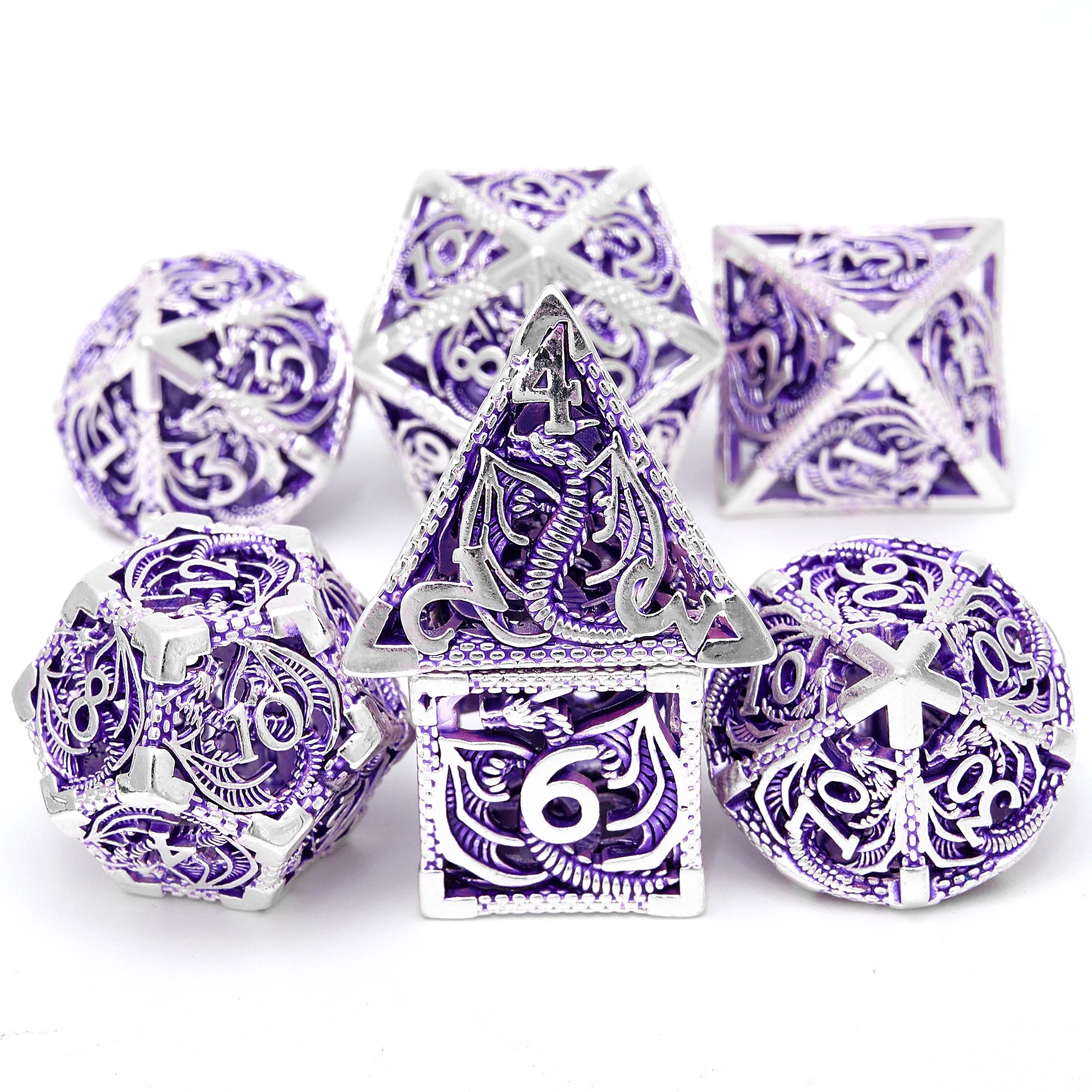 7-piece Semi Sharp DND Dice Set Suitable for Board Games, Halloween, Thanksgiving, Christmas, Gifts, Parties, and Collections - NTKSTORE