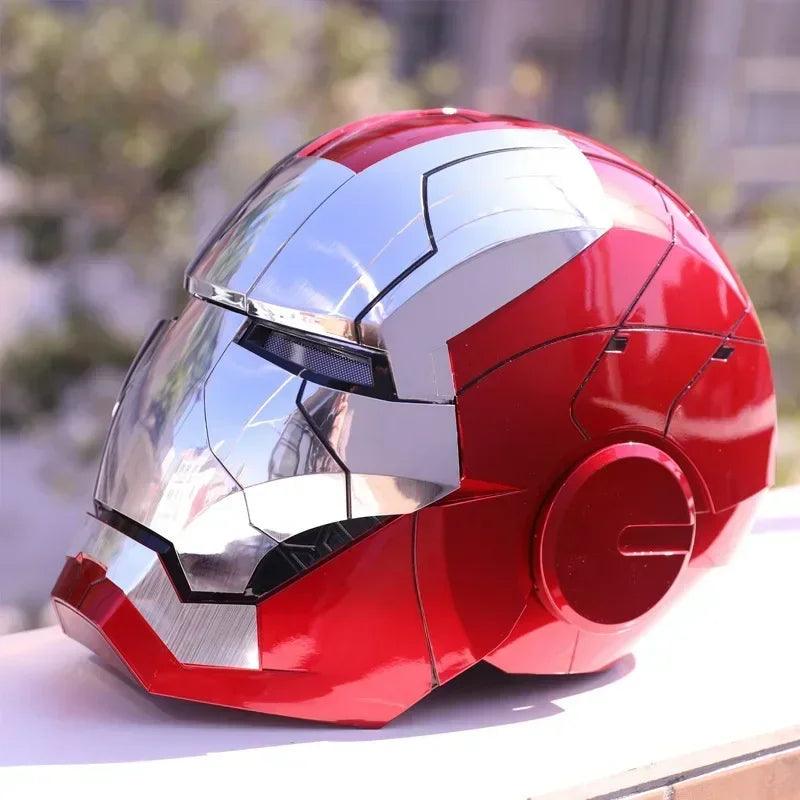 Iron Man Mk5 Helmet War 1:1 Machine Avengers Cosplay Electric Open Close Chinese English Voice Remote Control Birthday Toy Gifts - NTKSTORE