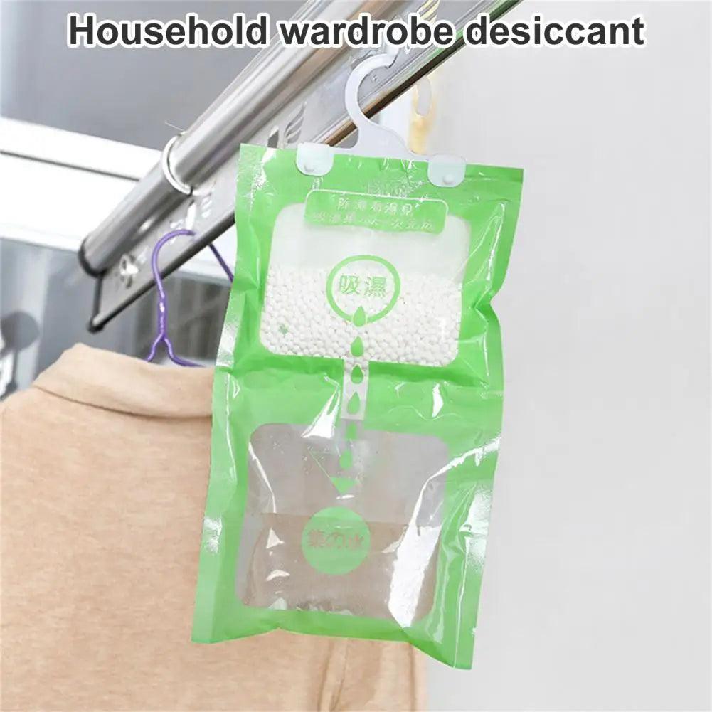 2 Sizes Wardrobe Desiccant Granular Remove Damp Musty Smell Useful Hanging Humidity Pack Wardrobe Desiccant - NTKSTORE