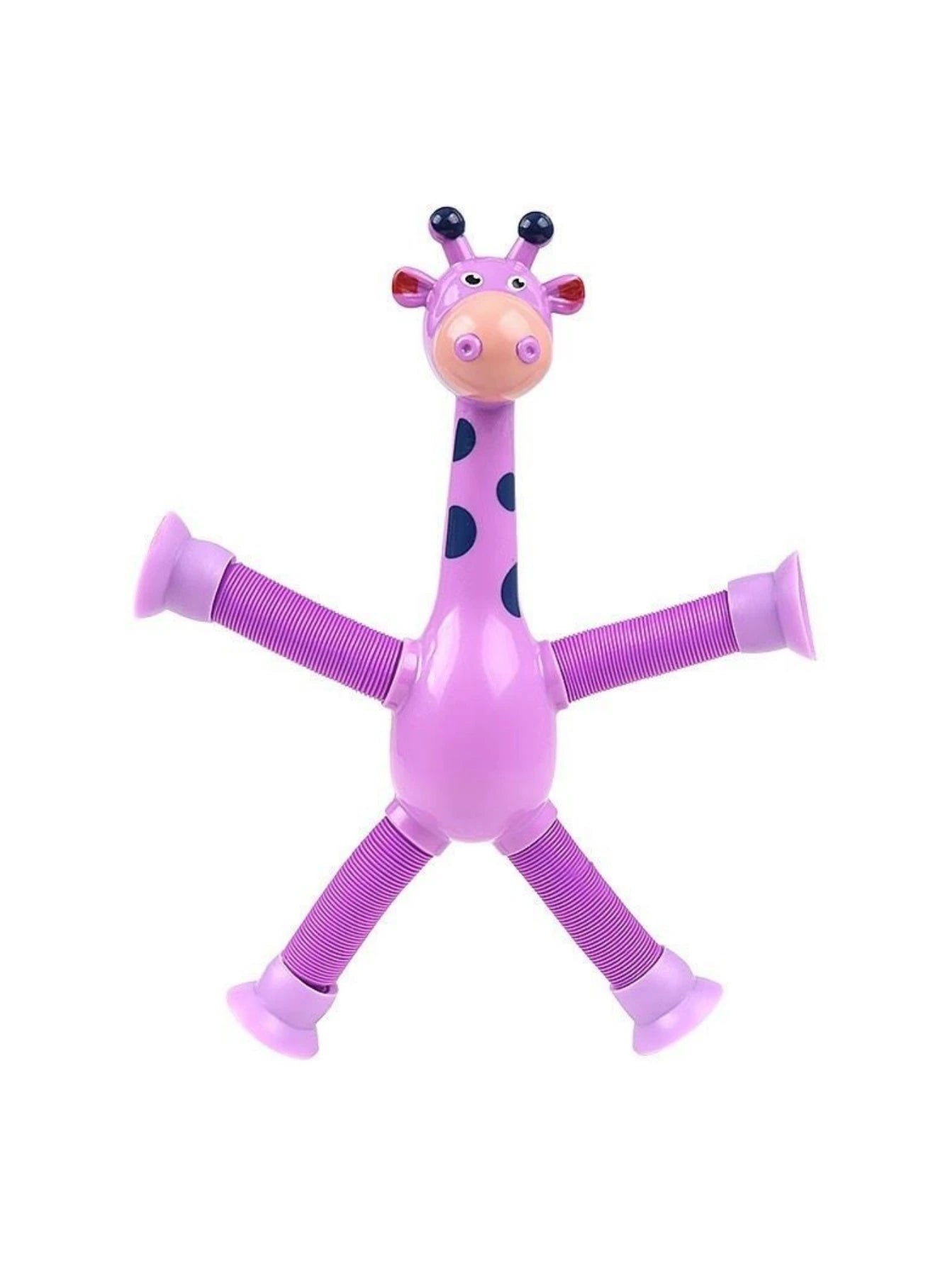 Suction cup giraffe telescopic and ever-changing luminous toy children's cartoon creative educational toy stretch telescopic