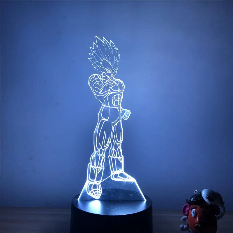 Anime Goku Vegeta Dragon Ball Z Super Saiyan 3D Lamp LED Night Light Goku Jiren Broly Table Lamp Gift 7 Colors - NTKSTORE