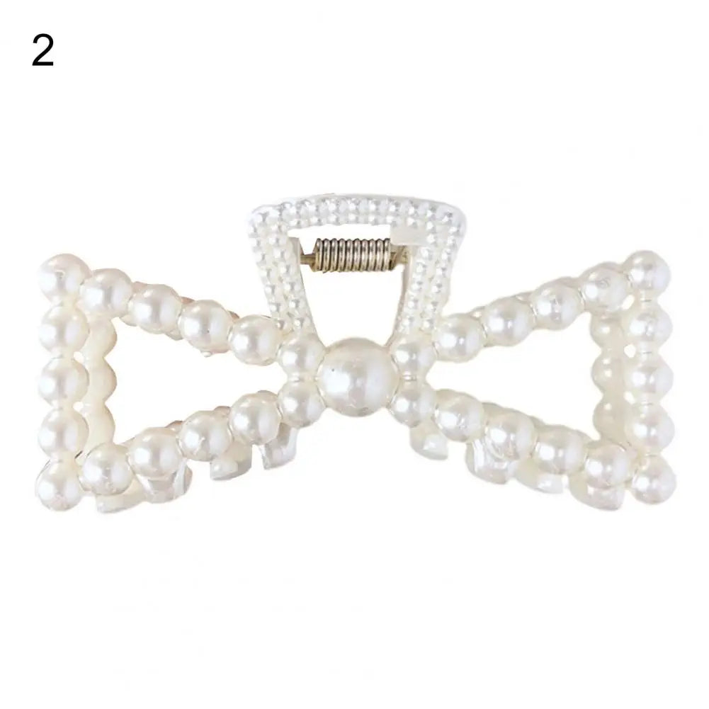 Hair Claw Clip Beautiful Fashion Women Large Hair Grip Imitation Pearl Hair Clamp - NTKSTORE