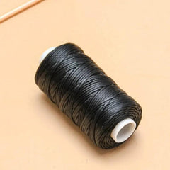 Leather Craft DIY Project 150D Leather Sewing Polyester Flat Wax String Diameter 0.8mm 50 Meters - NTKSTORE