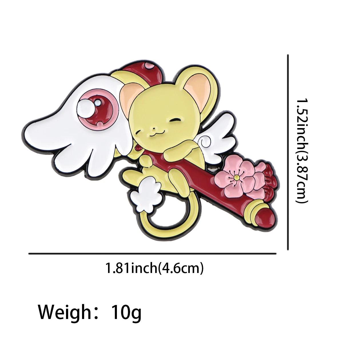 Cute Anime Sakura Lapel Pins for Backpack Cute Enamel Pin Girls Women's Brooches Metal Badges Jewelry Accessories - NTKSTORE