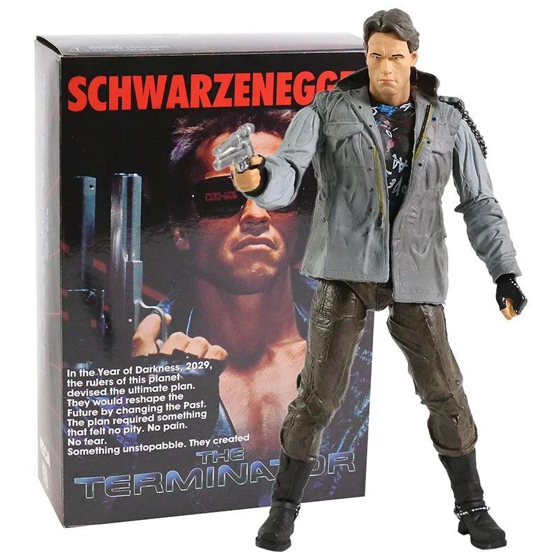 NECA Terminator 2: Judgment Day T-800 Arnold Schwarzenegger PVC Action Figure Collectible Model Toy 7" 18cm - NTKSTORE