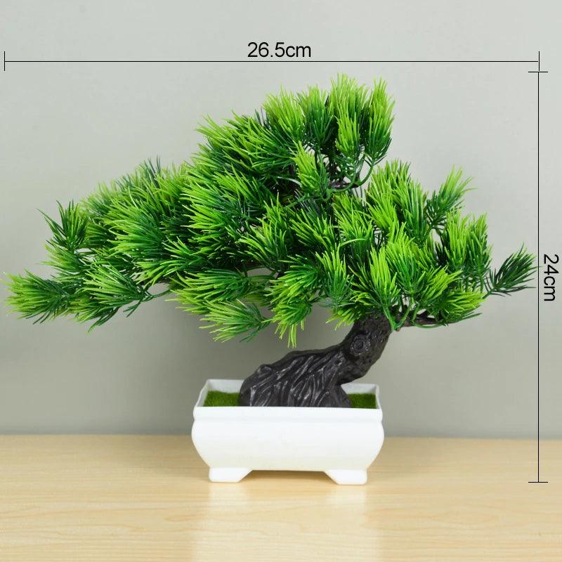 Artificial Plants Bonsai Small Tree Pot Fake Plant Flowers Potted Ornaments For Home Room Table Decoration Hotel Garden Decor - NTKSTORE