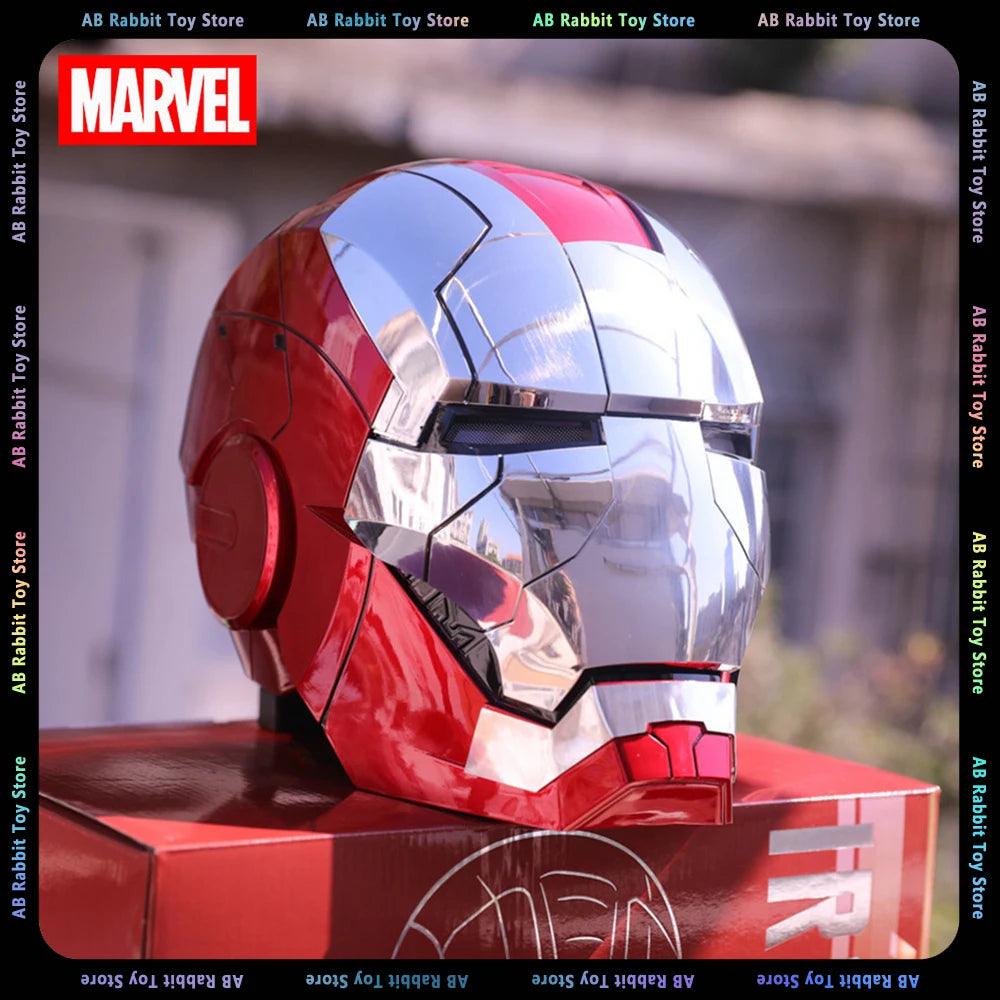 Avengers MK5 Iron Man Helmet Voice Control Helmet Electronic War Machine Open Close Jarvis Command 1:1 Cosplay IronMan Toy Gifts - NTKSTORE