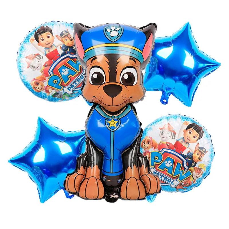 PAW Patrol Birthday Party Decorations Latex Aluminum Foil Balloons Disposable Tableware Kids Event Supplies Chase Marshall Skye - NTKSTORE