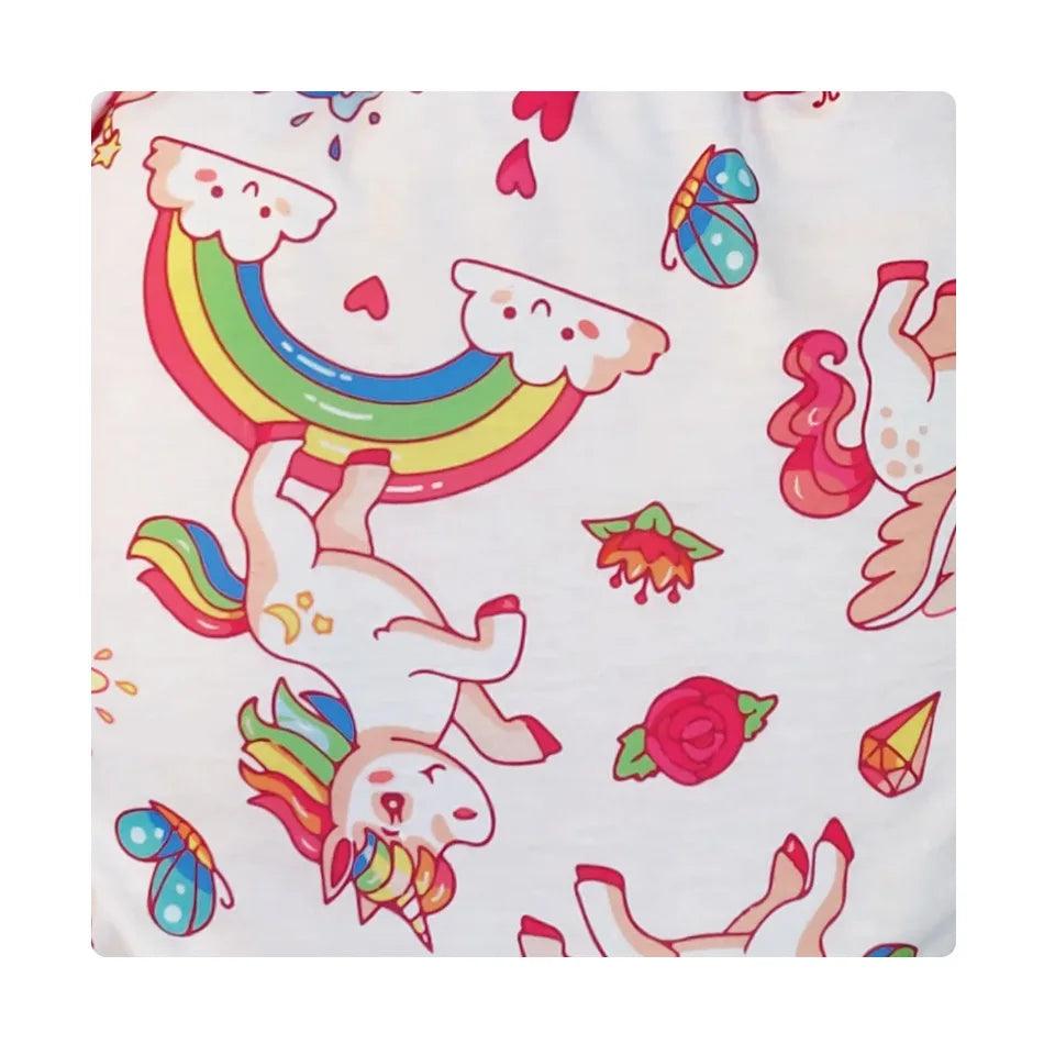 Blue rainbow unicorn Waterproof Adult Baby Traning Pants DDLG Reusable Nappies Adult Aloth Diaper Potty Underweaer Panties - NTKSTORE