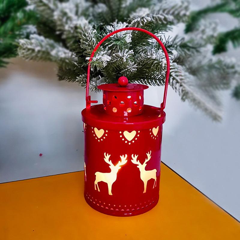 Christmas Candle Lights LED Small Lanterns Wind Lights Electronic Candles Nordic Style Creative Holiday Decoration Decorations - NTKSTORE